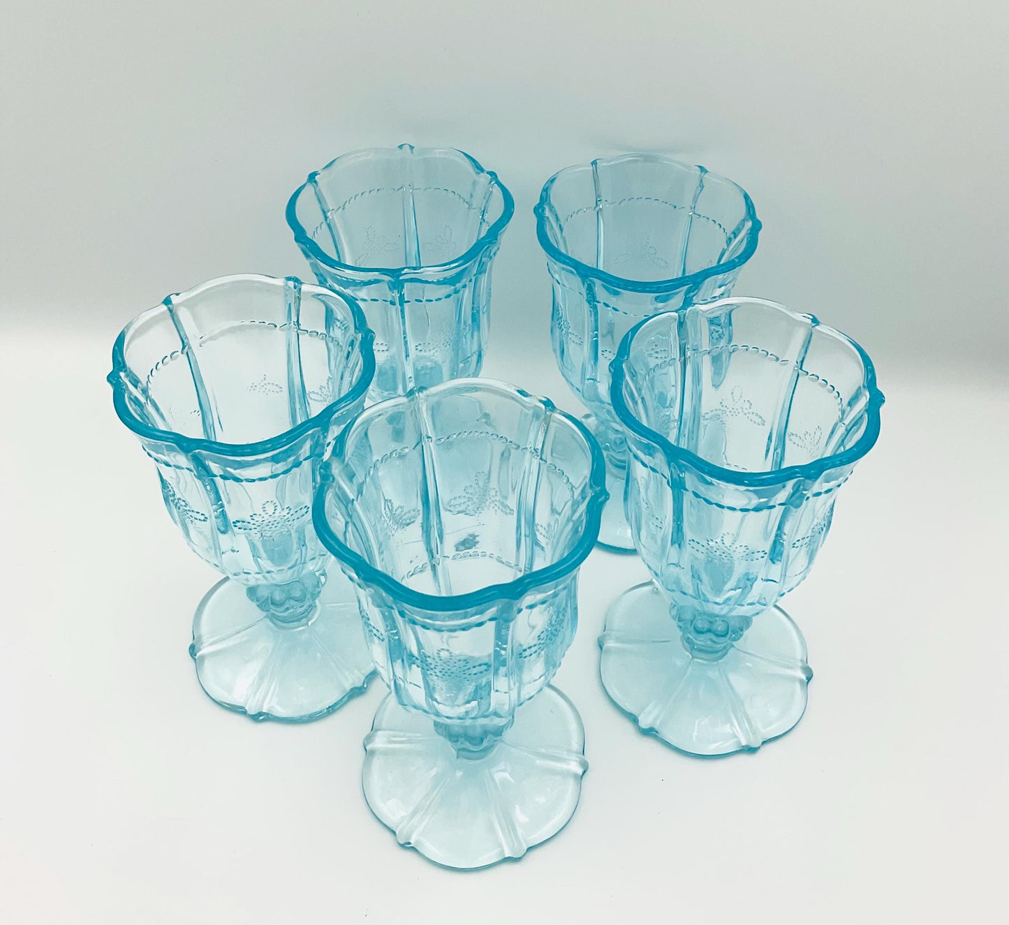 Debi Lilly Blue / Tourquoise Vintage Goblet