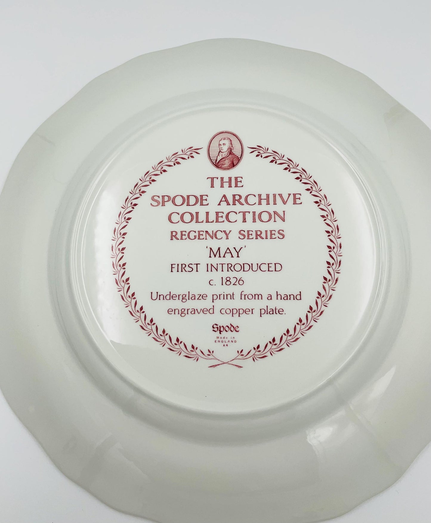 Vintage Spode Regency ‘May’ Archive Collection Plate