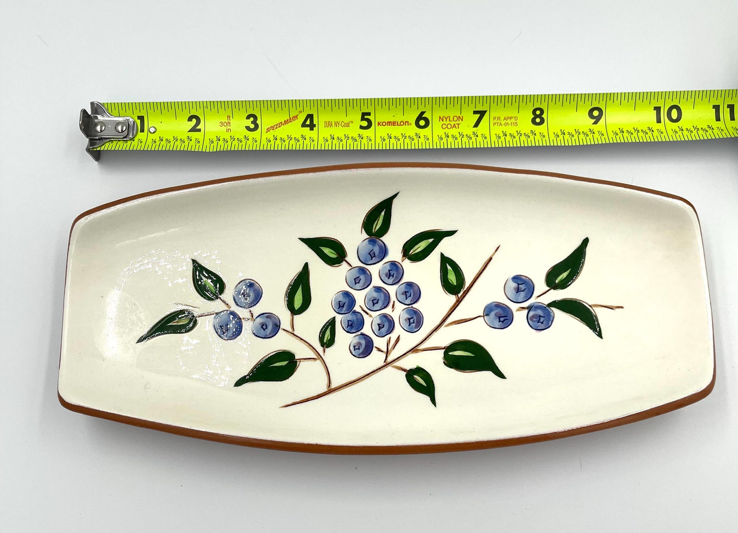 Vintage Stangl Pottery Blueberry Pattern Small Serving Tray