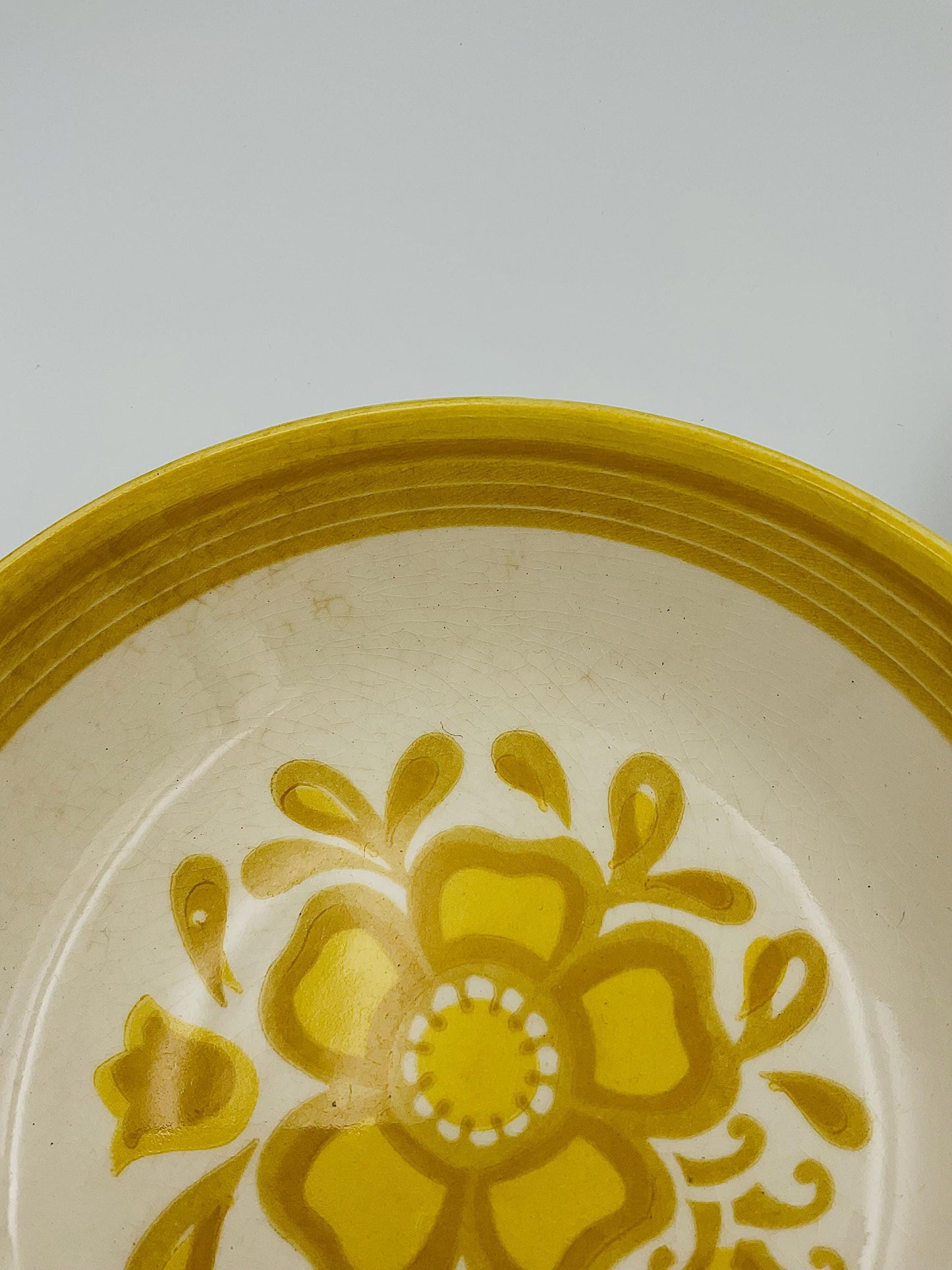 Set of 3 Vintage Royal China Ironstone Small Bowls in the Damsel Pattern.