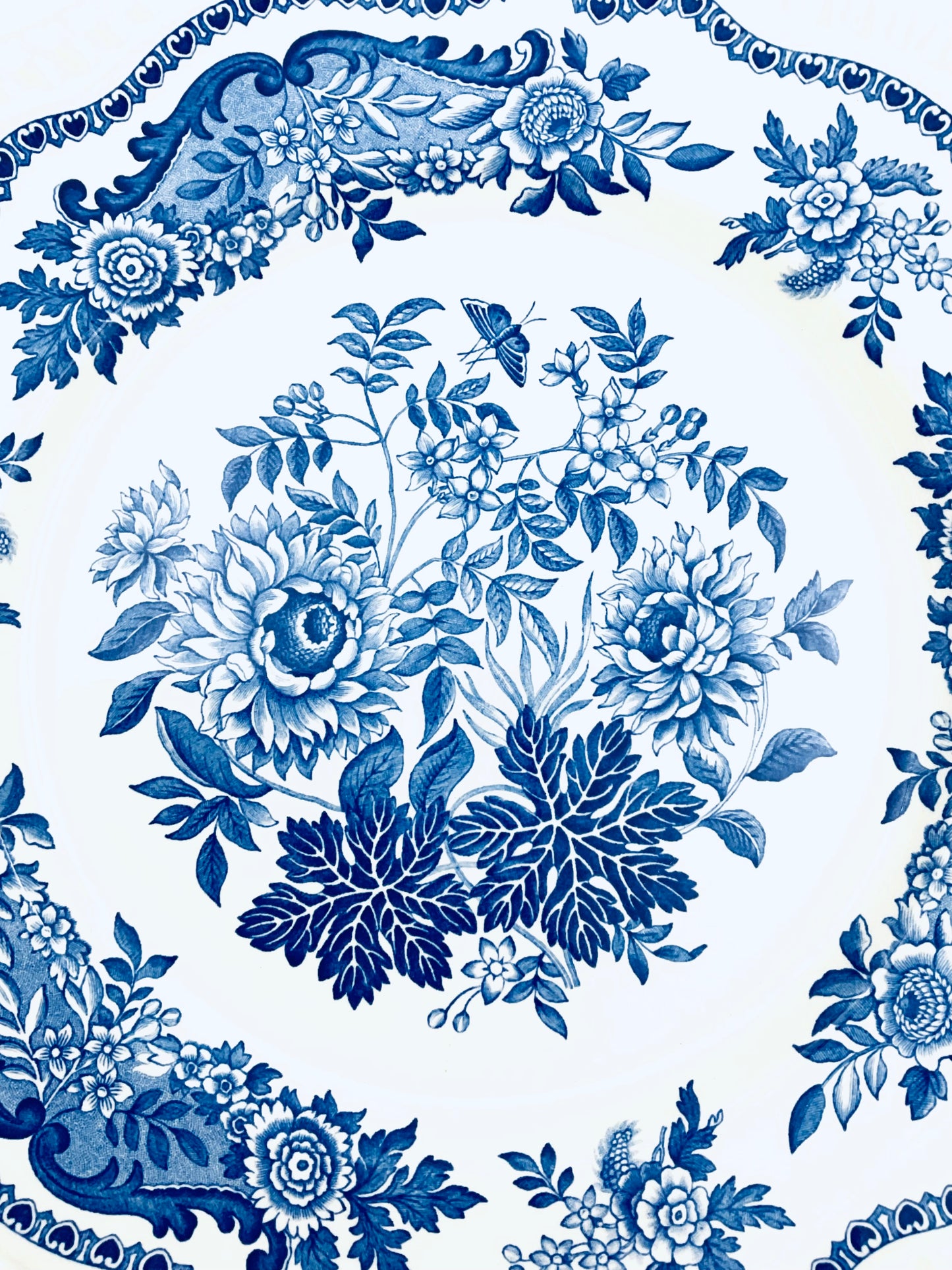 Vintage Spode Blue Room Regency Series ‘Jasmine’ Plate