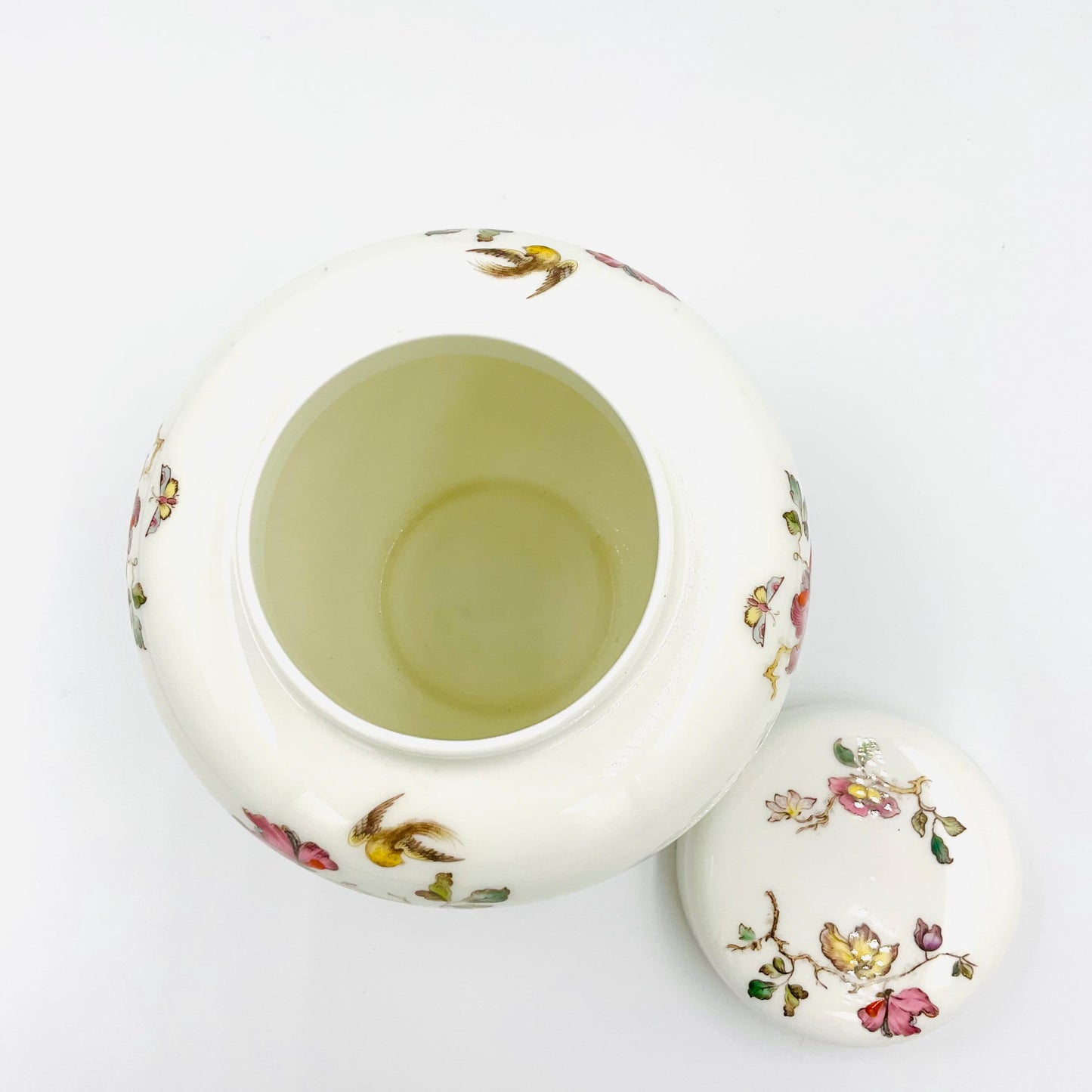 Vintage Wedgwood Bone China Swallow Pattern Ginger Jar
