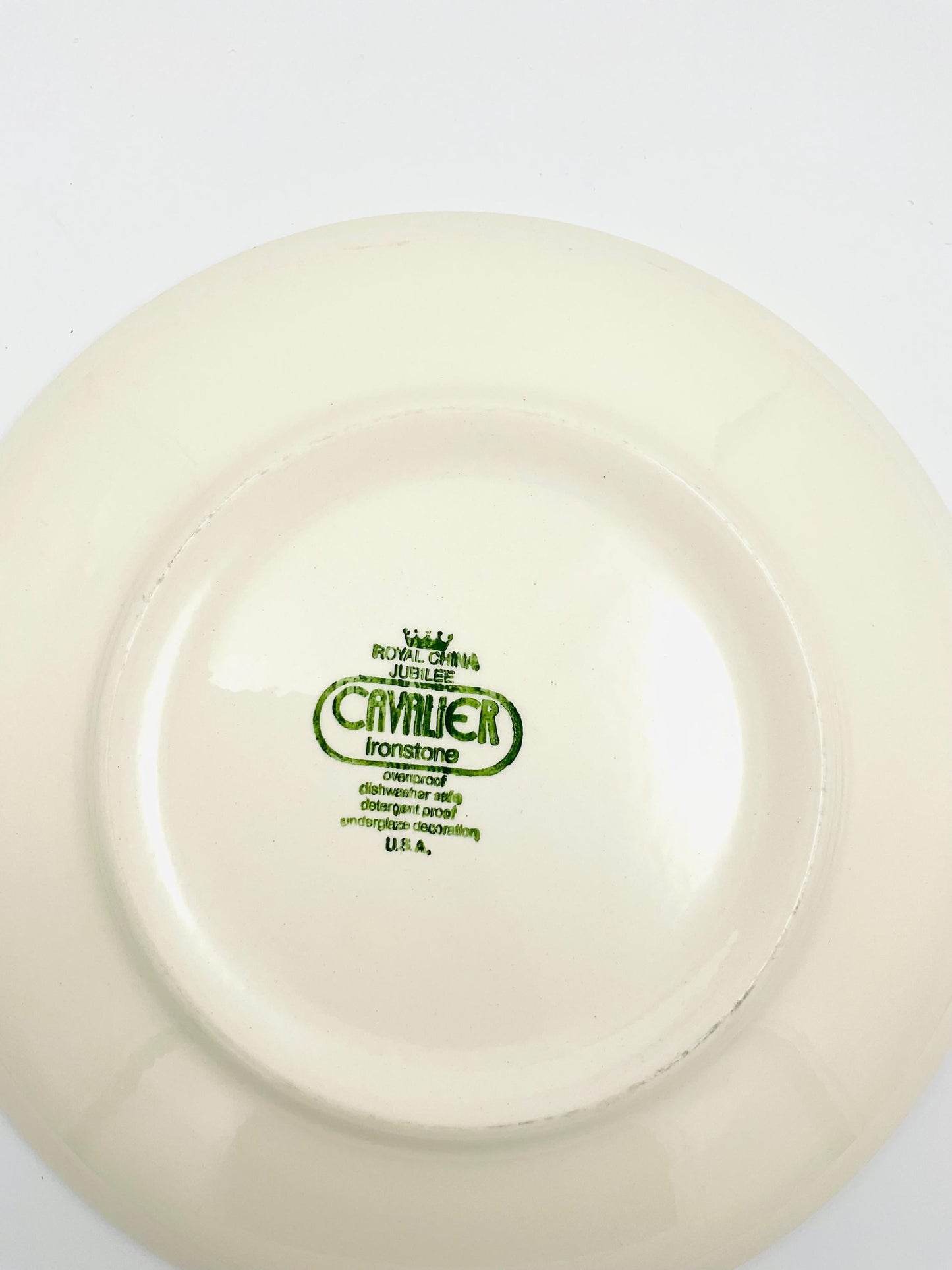 Vintage Royal China Cavalier Iron Stone Dinner Plate in Jubilee Pattern