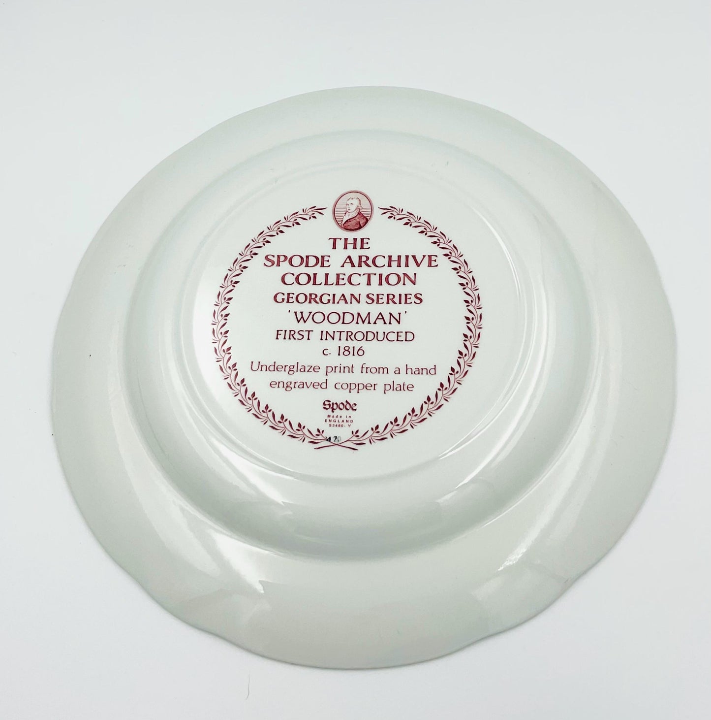 Vintage Spode Georgian Series ‘Woodman’ Archive Collection Plate