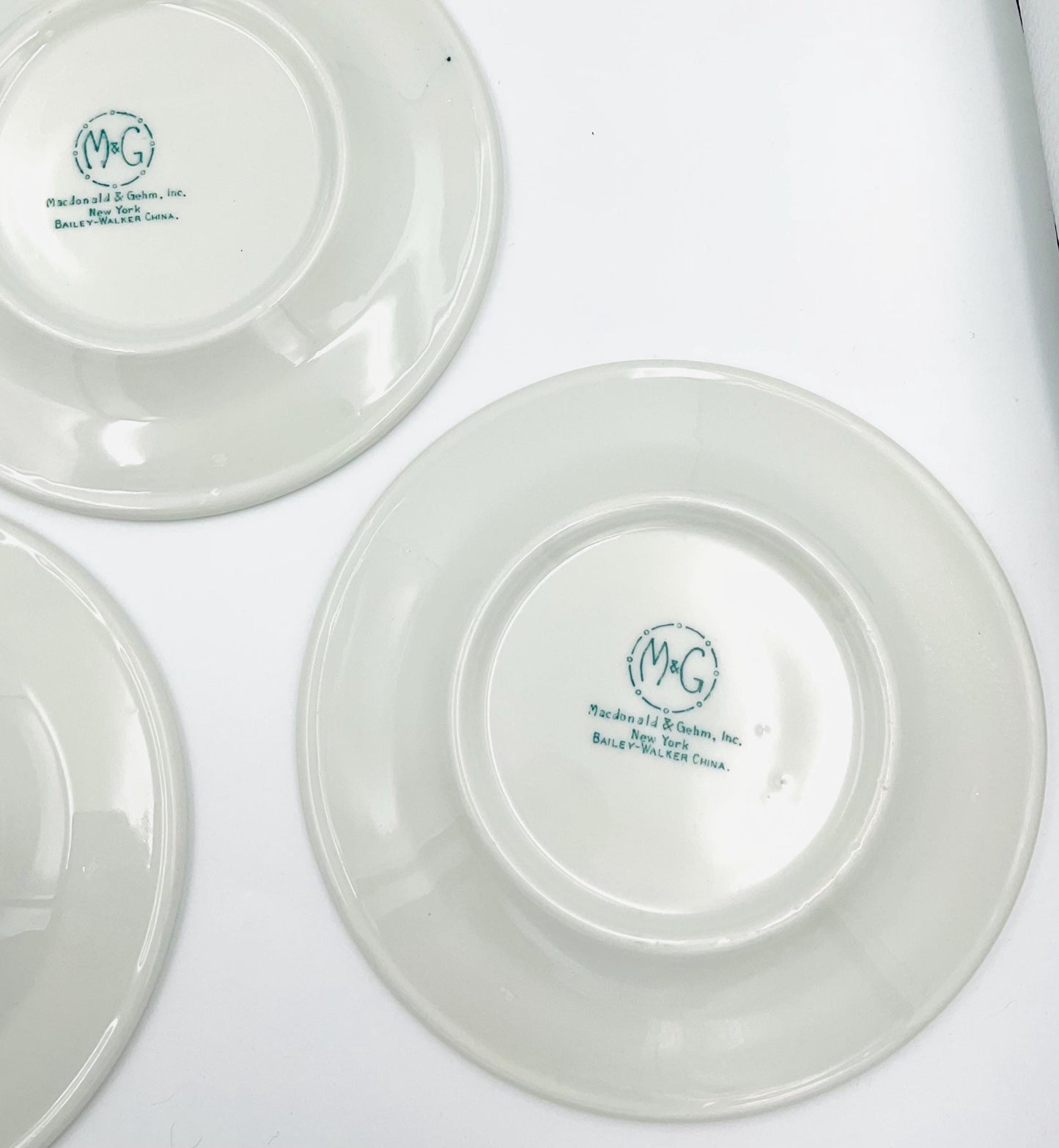 Macdonald & Gehm Green and White 7” Plate