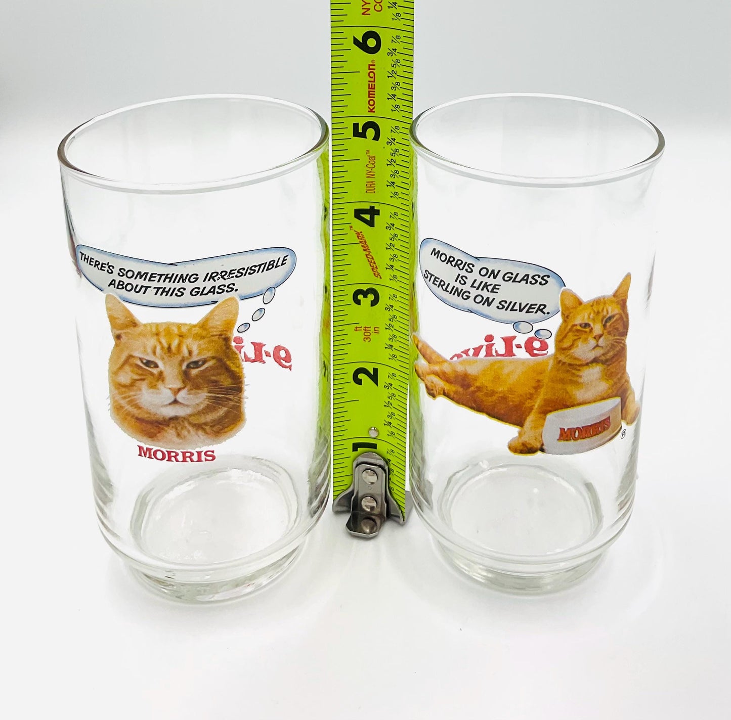 Vintage Promotional Morris the Cat Drinking Glasses