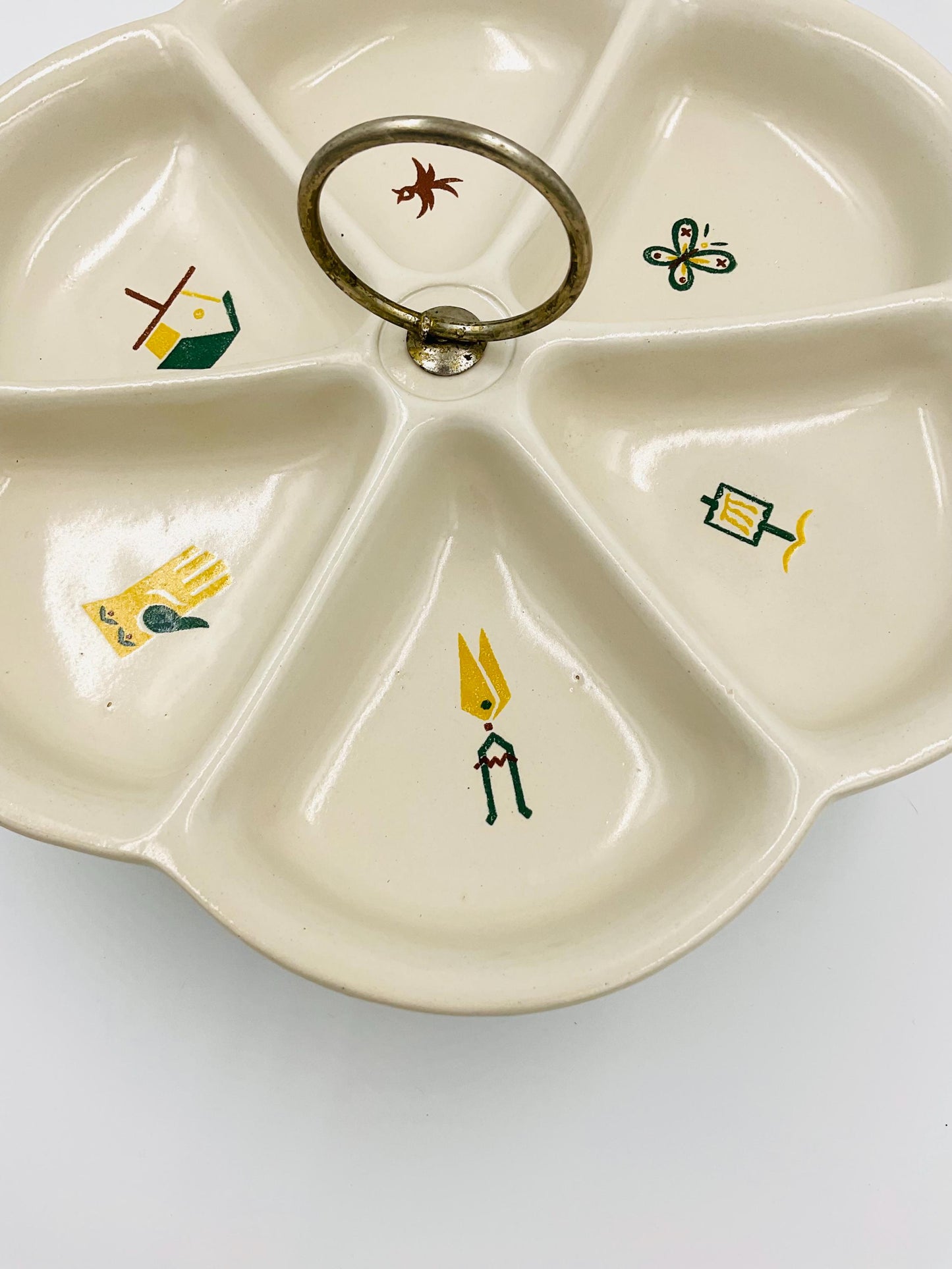 Vintage Poole Pottery Hors D’oeuvres Dish