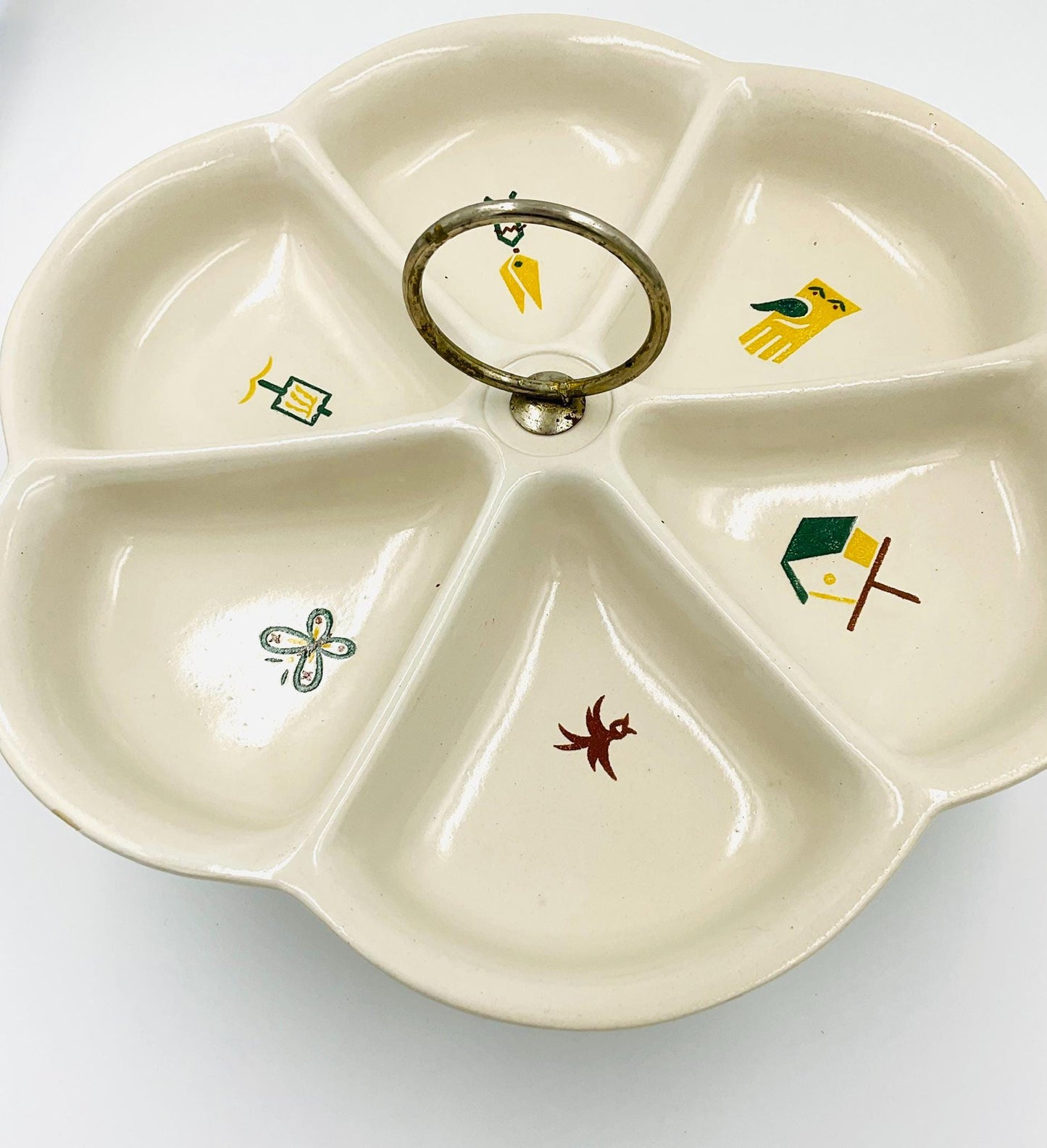Vintage Poole Pottery Hors D’oeuvres Dish