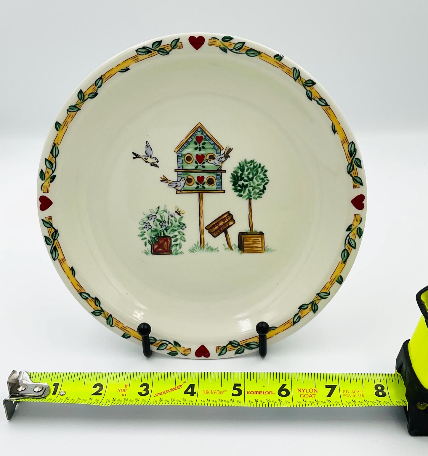 Vintage Thomson Pottery Birdhouse Salad Plates