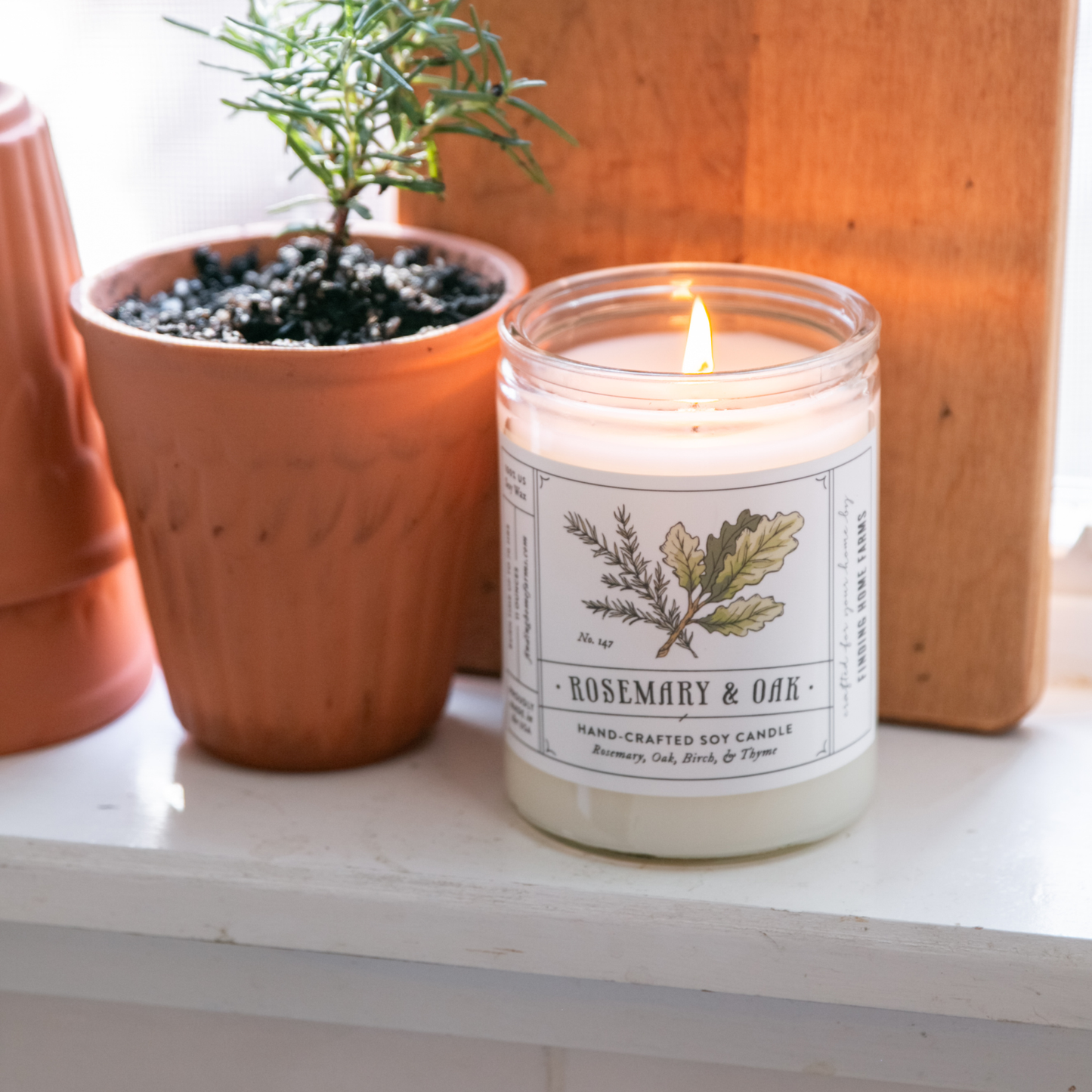 Rosemary & Oak | Hand-Poured Soy Candle