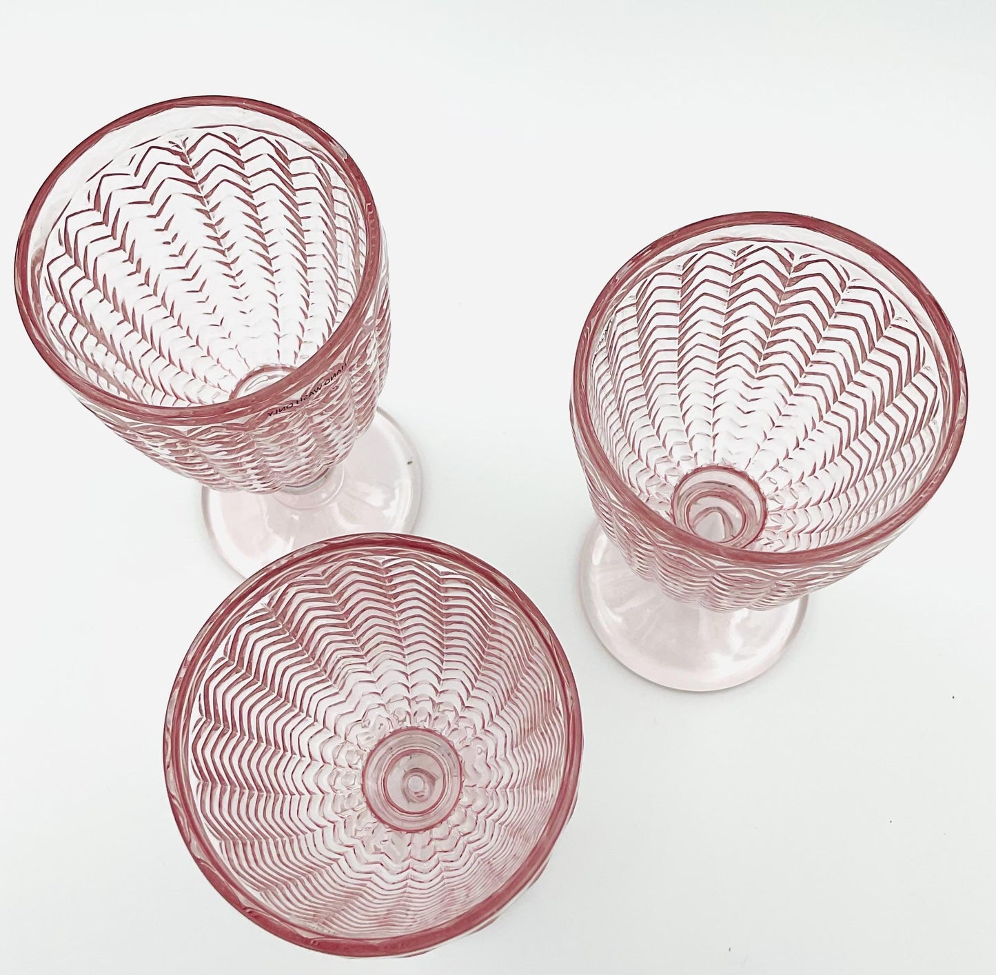 Godinger Pink Twill Goblet