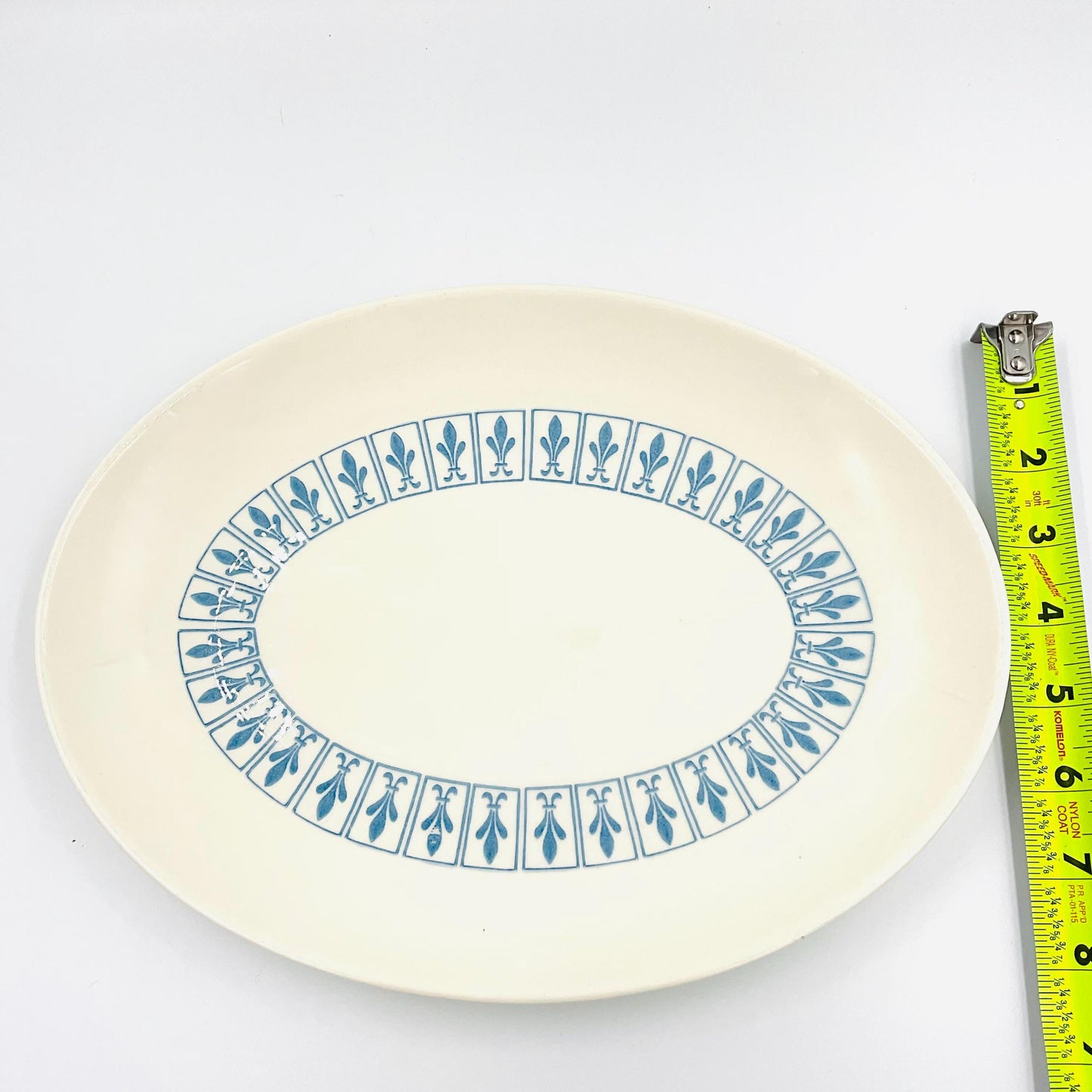 Homer Laughlin Richelieu Fleur De Lis Oval Serving Platter