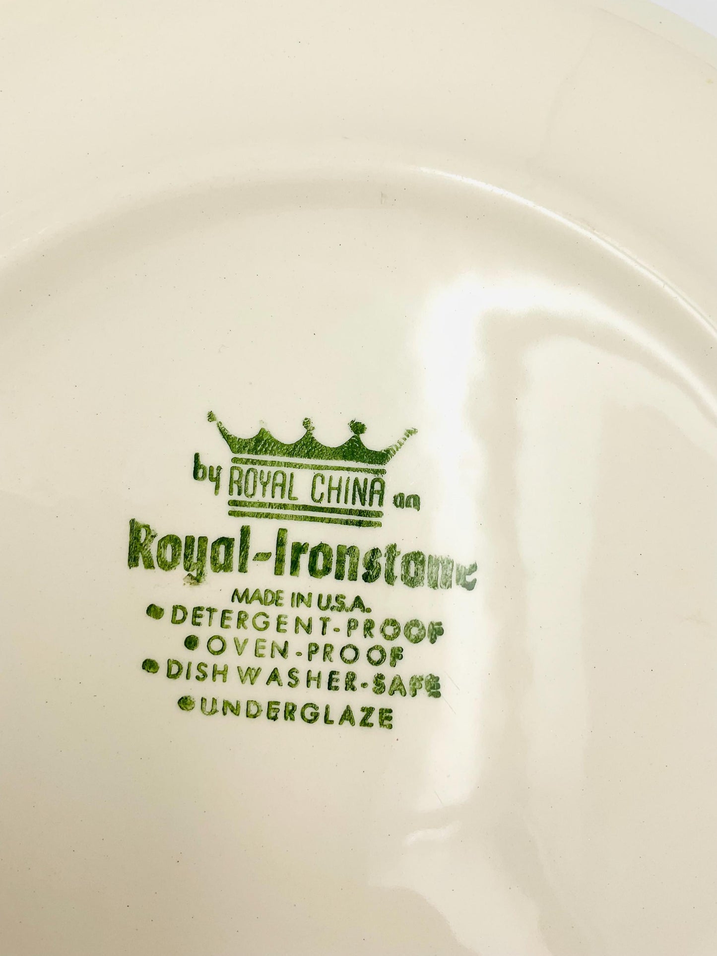 Vintage Royal China Ironstone Dinner Plate in Damsel Pattern - 3 available