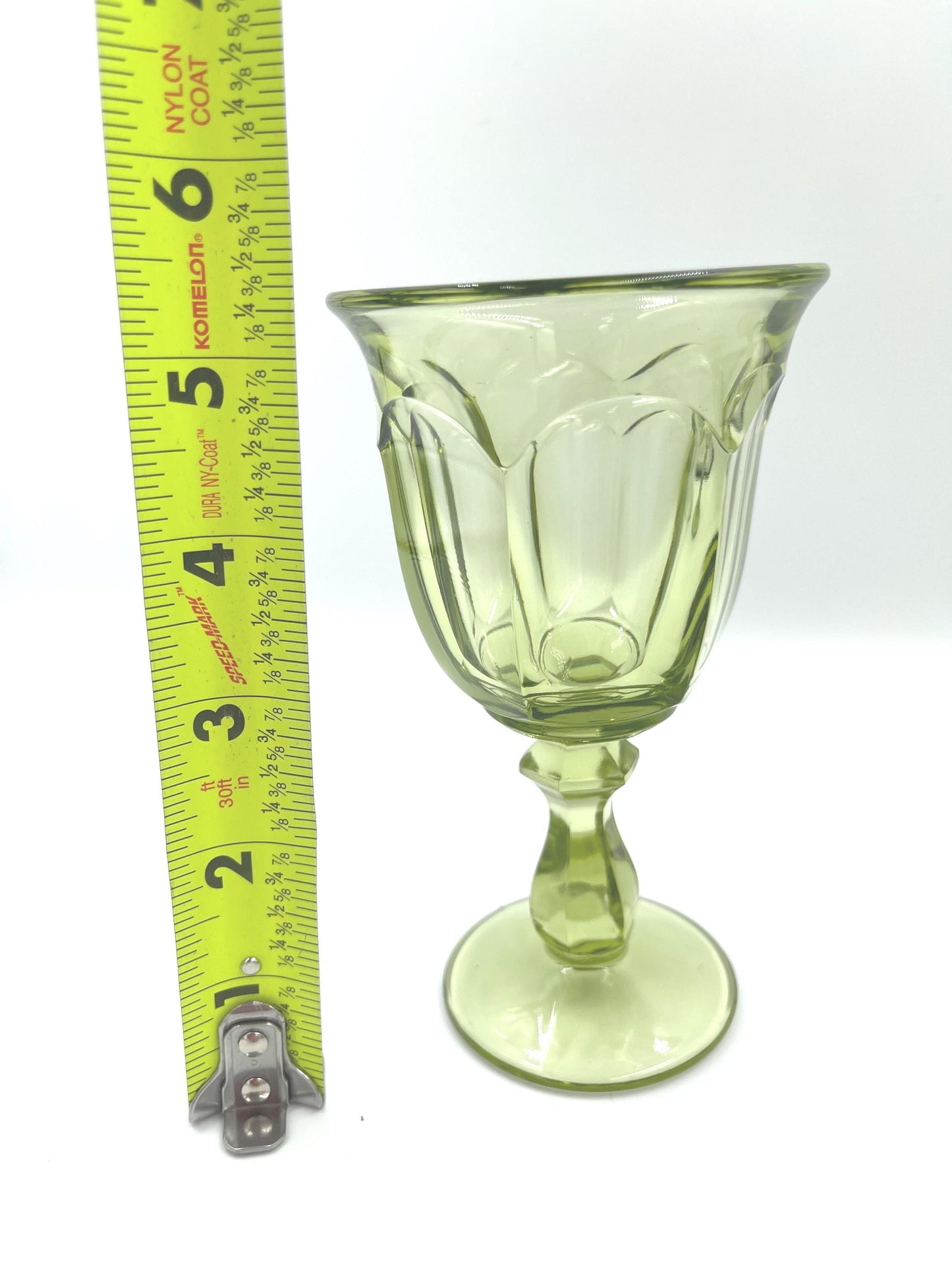 Vintage Imperial Glass Verde Green Goblet