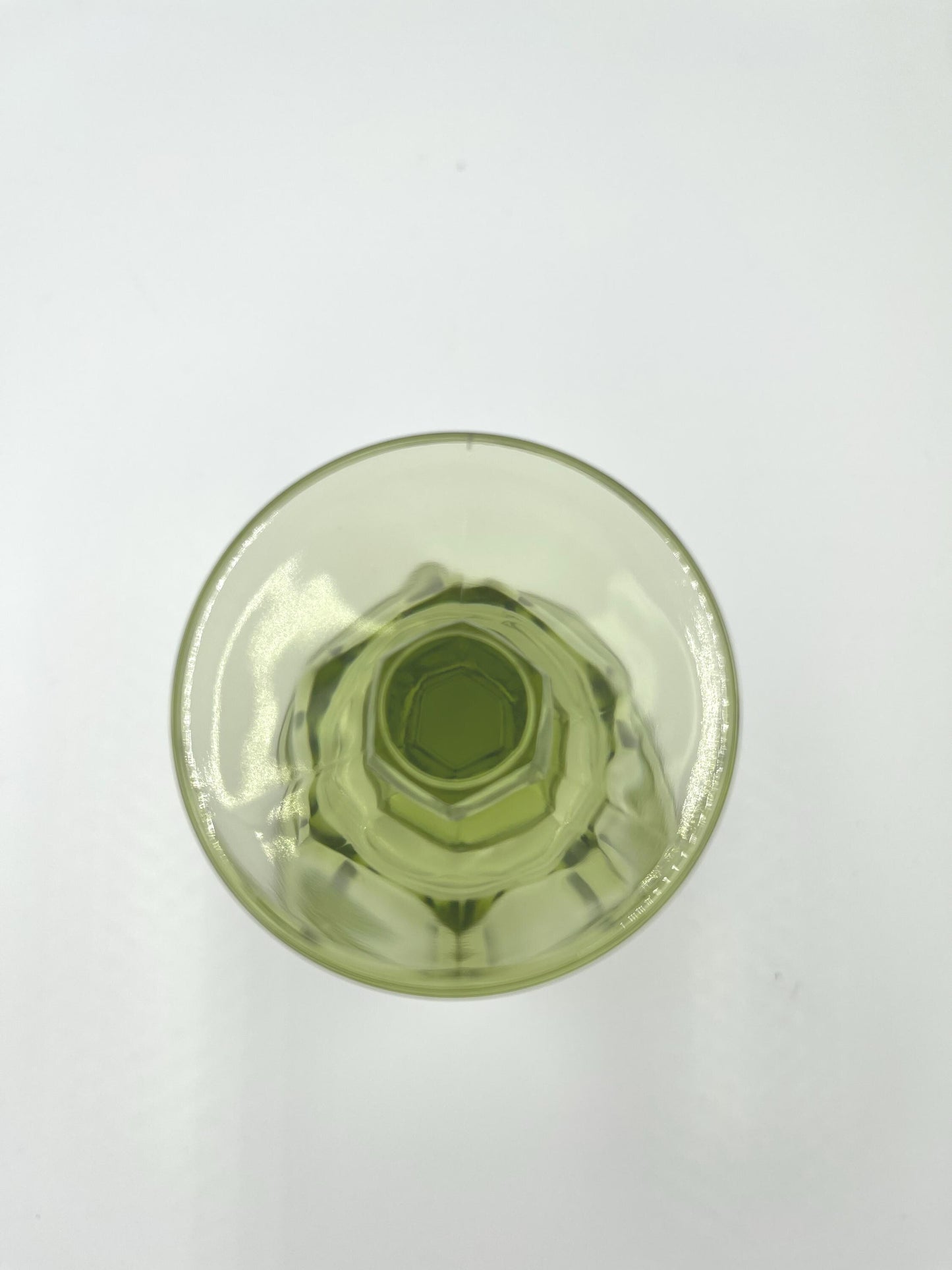 Vintage Imperial Glass Verde Green Goblet