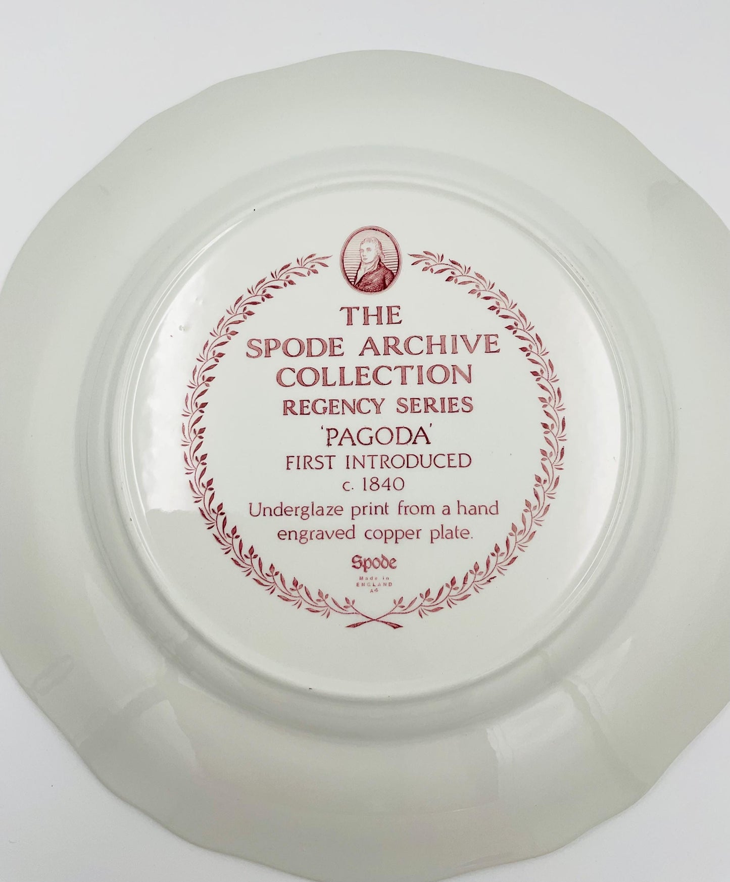 Vintage Spode Regency ‘Pagoda’ Archive Collection Plate