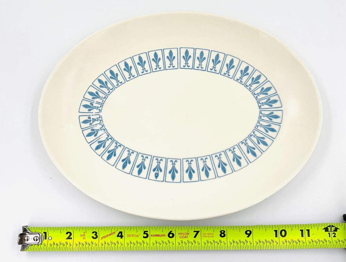 Homer Laughlin Richelieu Fleur De Lis Oval Serving Platter
