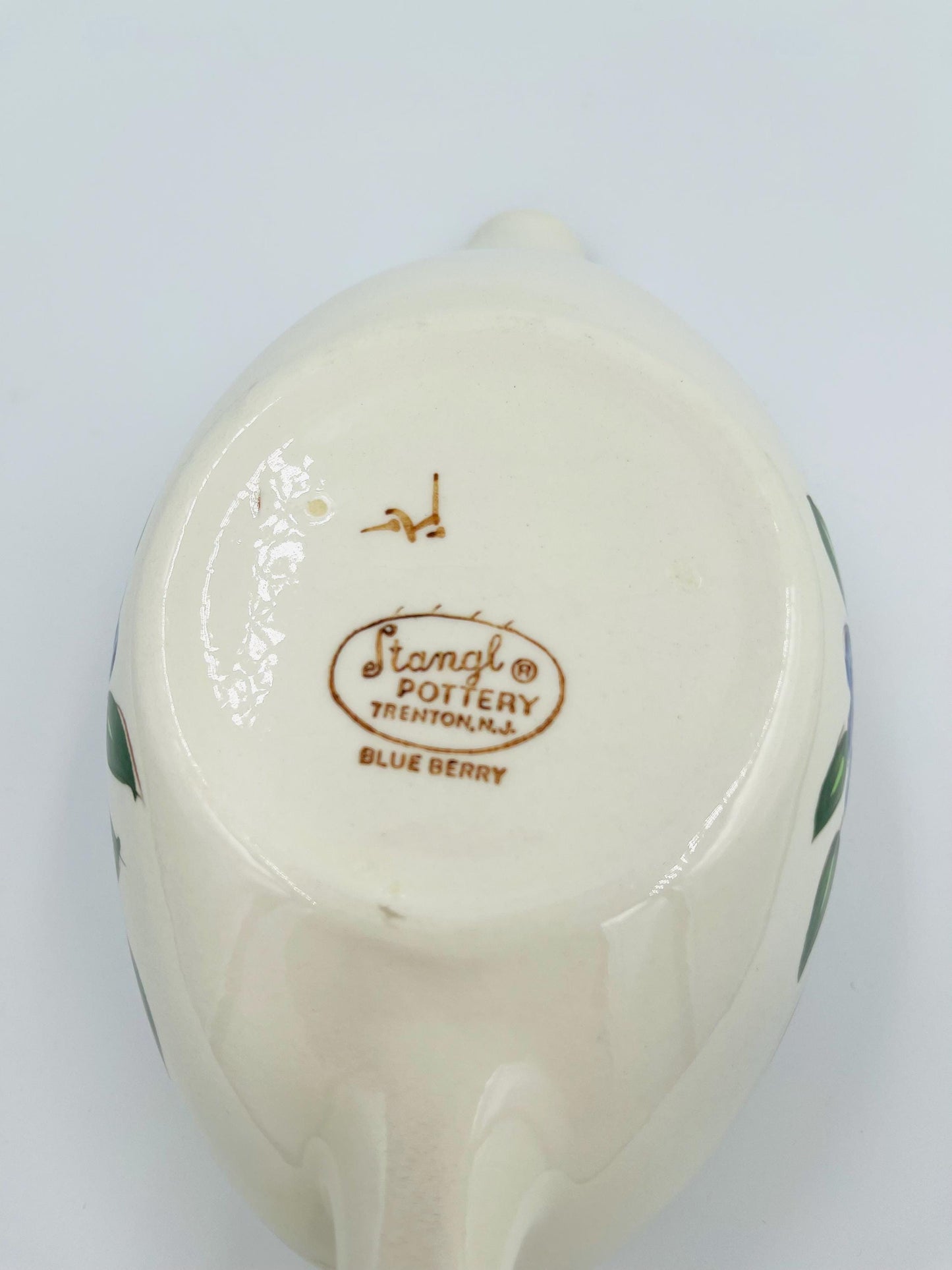 Vintage Stangl Blueberry Gravy Boat