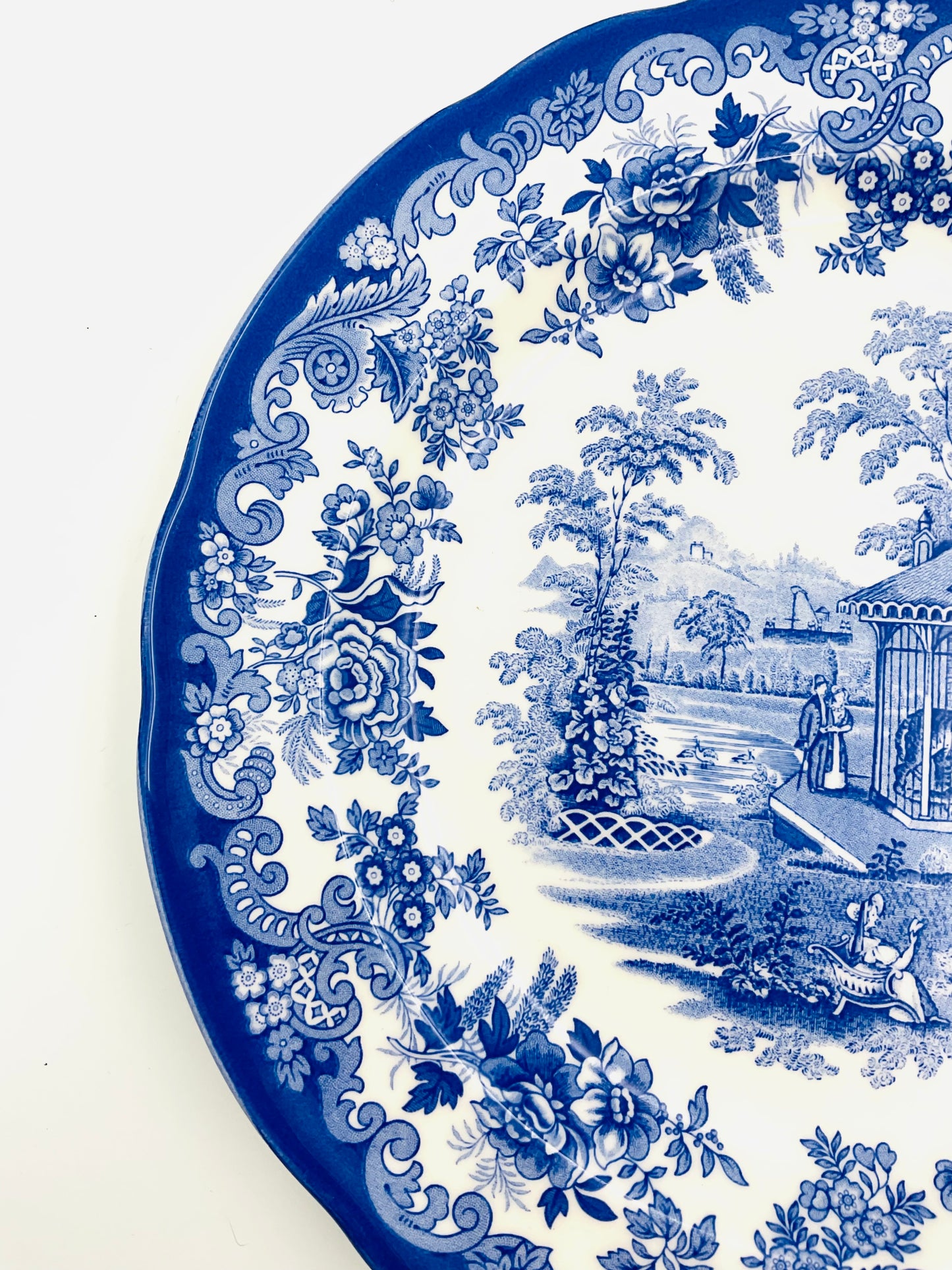 Vintage Spode Blue Room Tiger Cages Collectible Plate