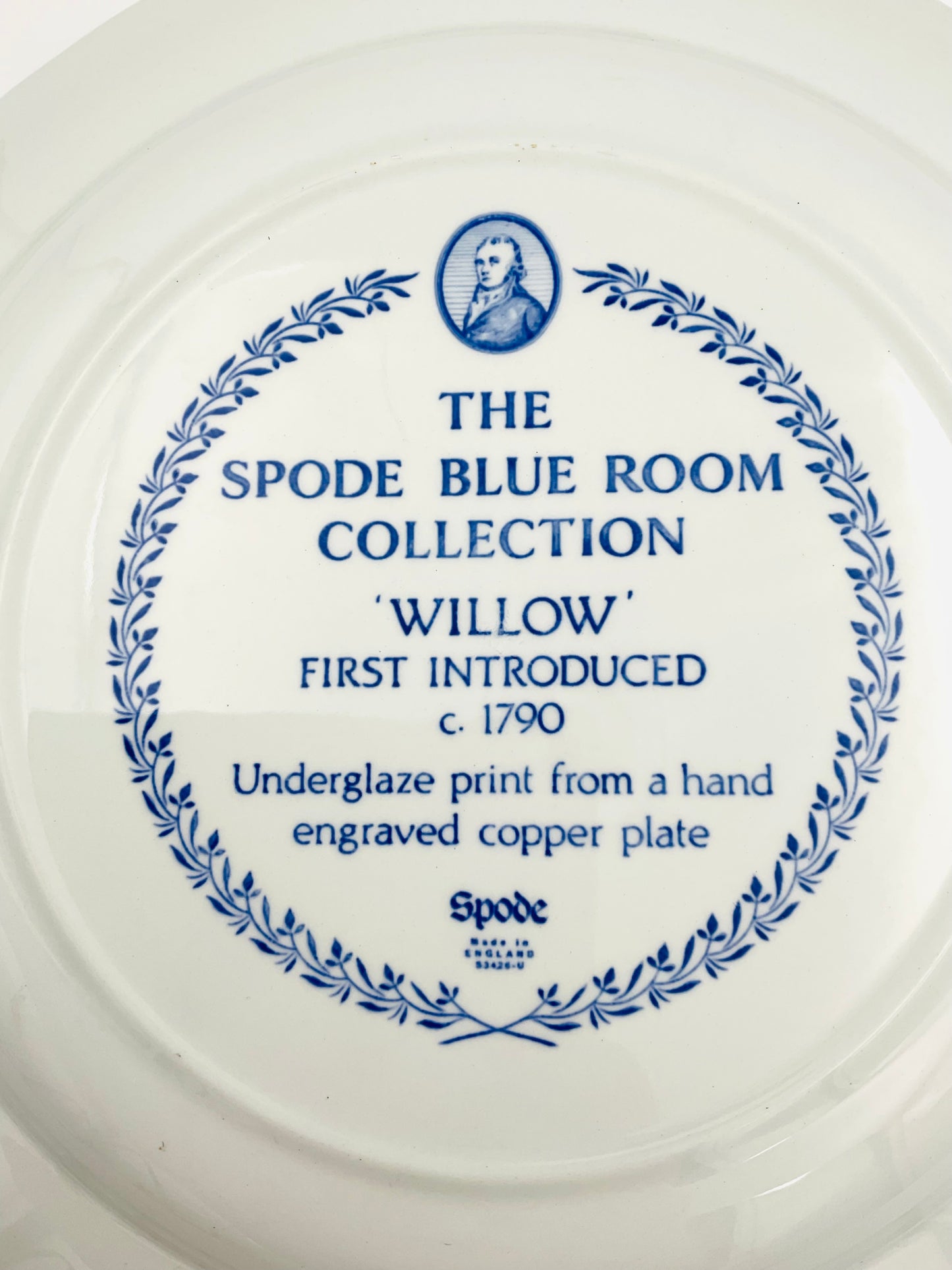 Spode Blue Room Collection Willow Plate