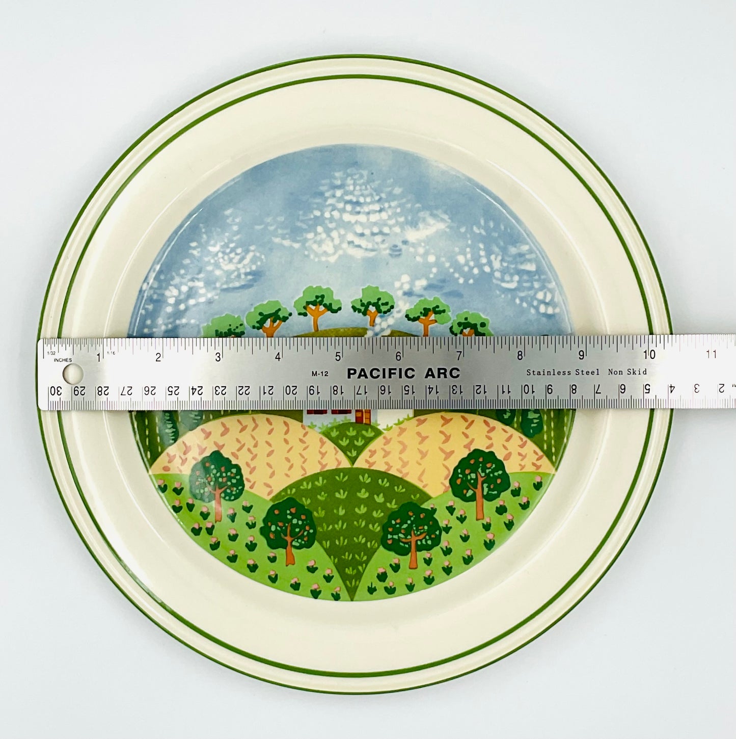 Vintage Sango Sangostone "Country Cottage" Dinner Plates - Set of 2