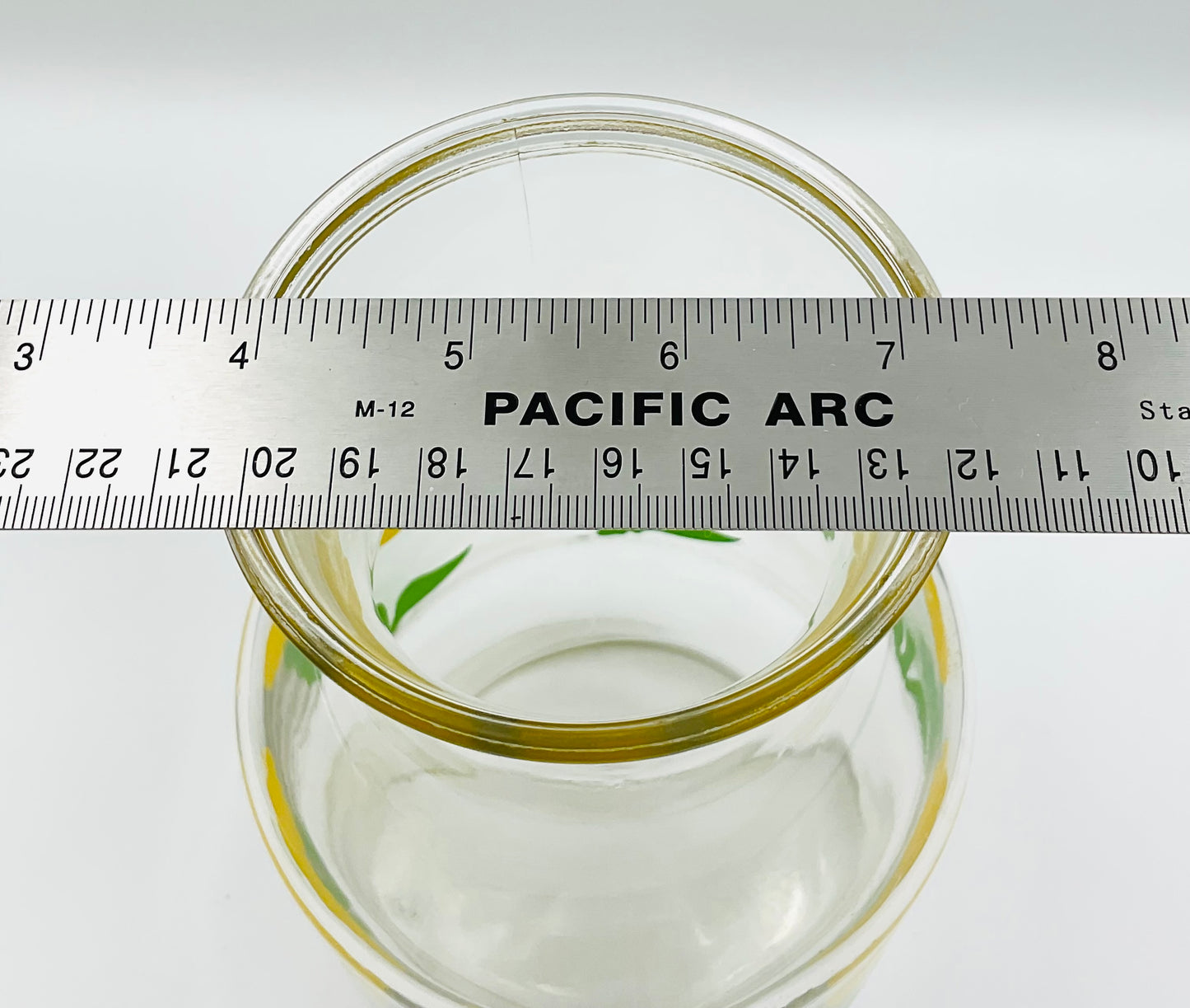 Anchor Hocking Foxy / Yellow Poppy Glass Pitcher and 3 Tumblers