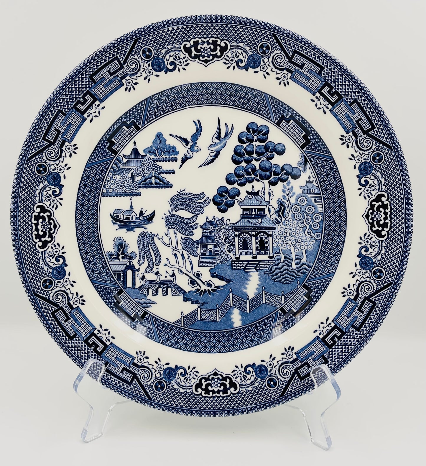 Vintage Queen’s by Churchill Blue Willow Plate