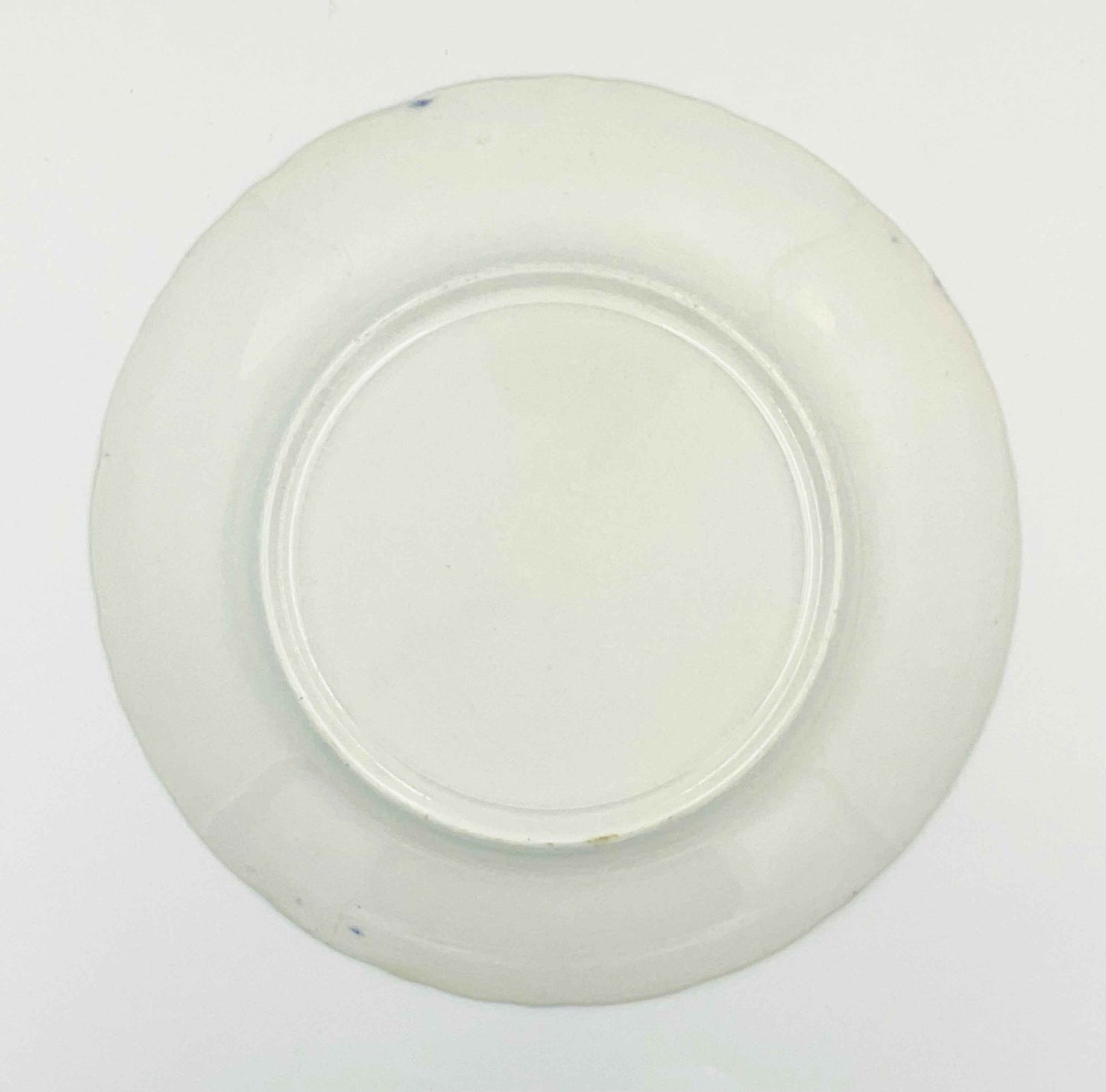 Antique La Francaise Flow Blue Porcelain Plate - Chipped