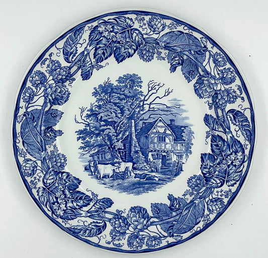 Spode Blue Room Collection Rural Scenes Dinner Plate | Blue Transferware