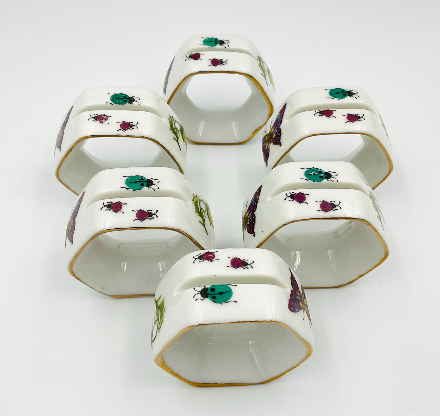 Vintage Ardalt Napkin Rings / Place Card Holder Made in Japan