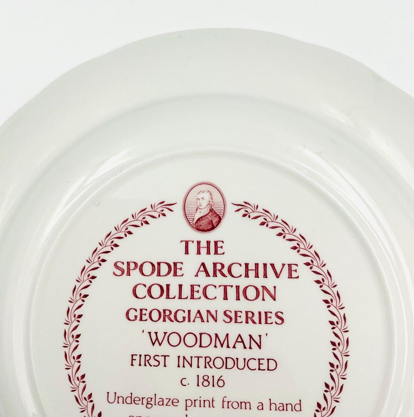 Vintage Spode Georgian Series ‘Woodman’ Archive Collection Plate