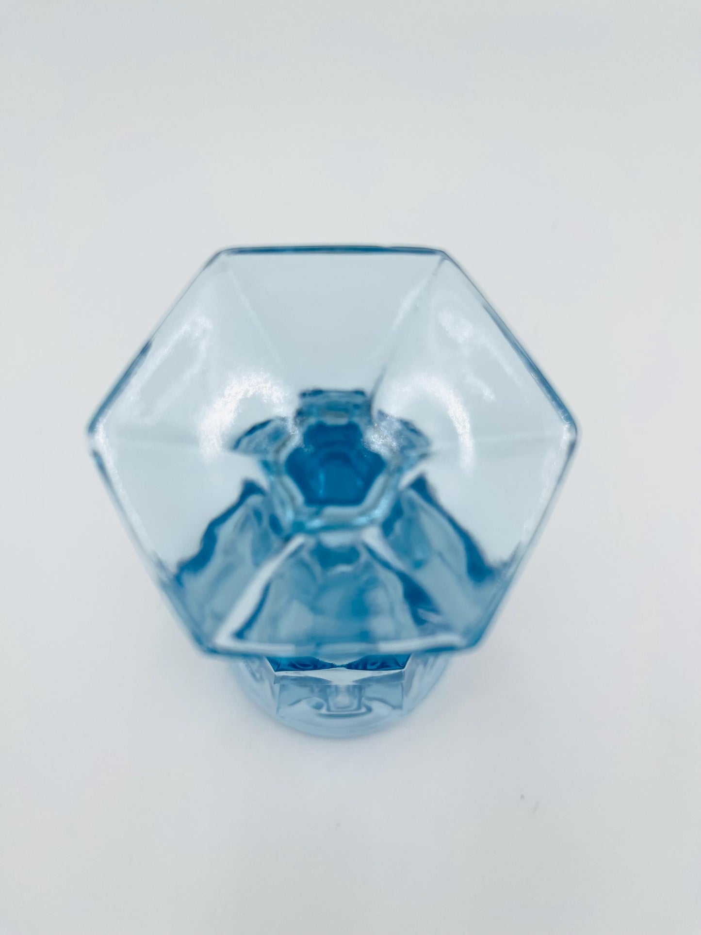 Vintage Fostoria Virginia Blue Goblet