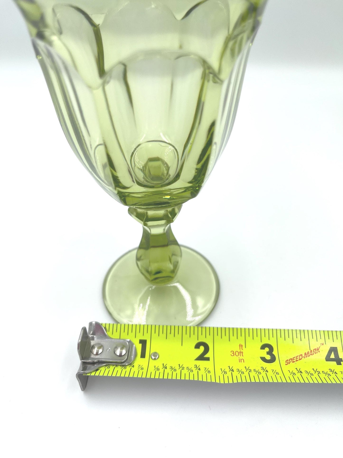 Vintage Imperial Glass Verde Green Goblet