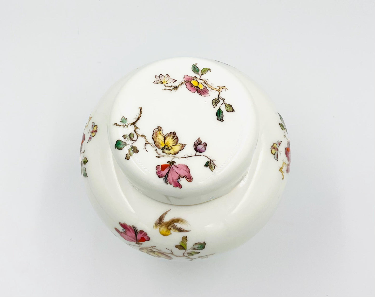 Vintage Wedgwood Bone China Swallow Pattern Ginger Jar