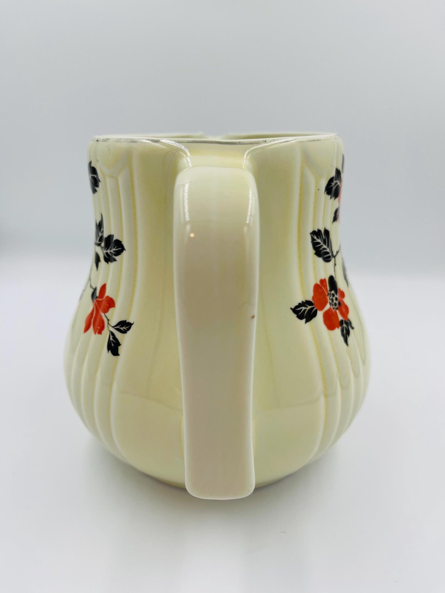 Vintage Hall’s Superior Quality Kitchenware Red Poppy Pattern Pitcher