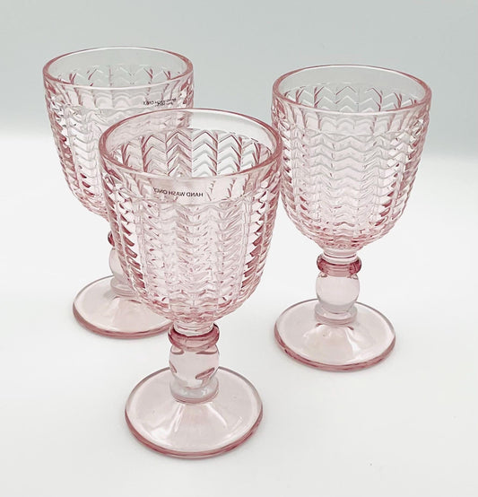 Godinger Pink Twill Goblet