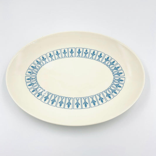 Homer Laughlin Richelieu Fleur De Lis Oval Serving Platter