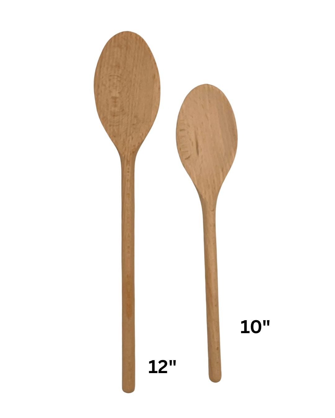 HIC Kitchen Beechwood Cooking Spoon | FSC-Certified Wood 10"