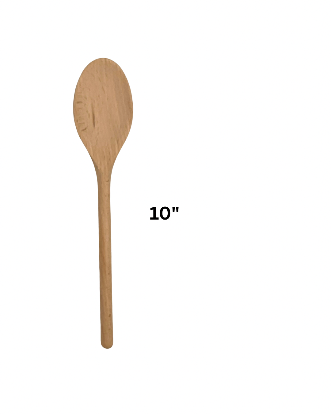 HIC Kitchen Beechwood Cooking Spoon | FSC-Certified Wood 10"