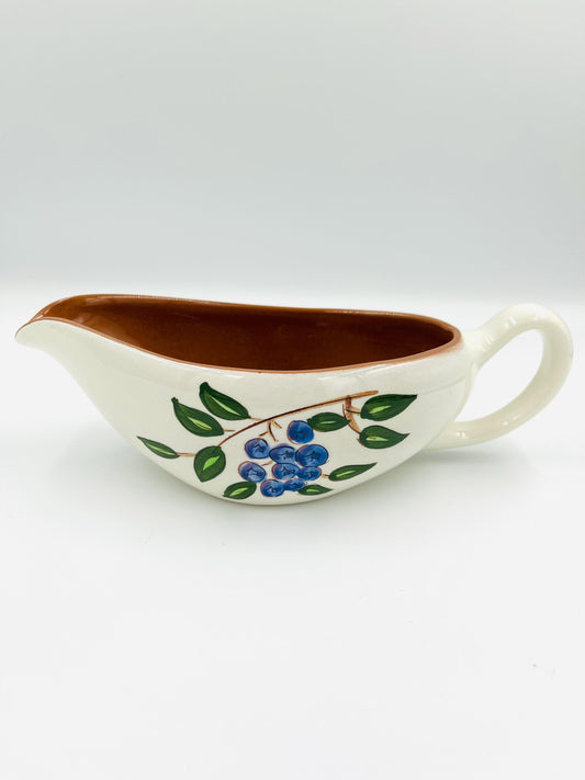 Vintage Stangl Blueberry Gravy Boat