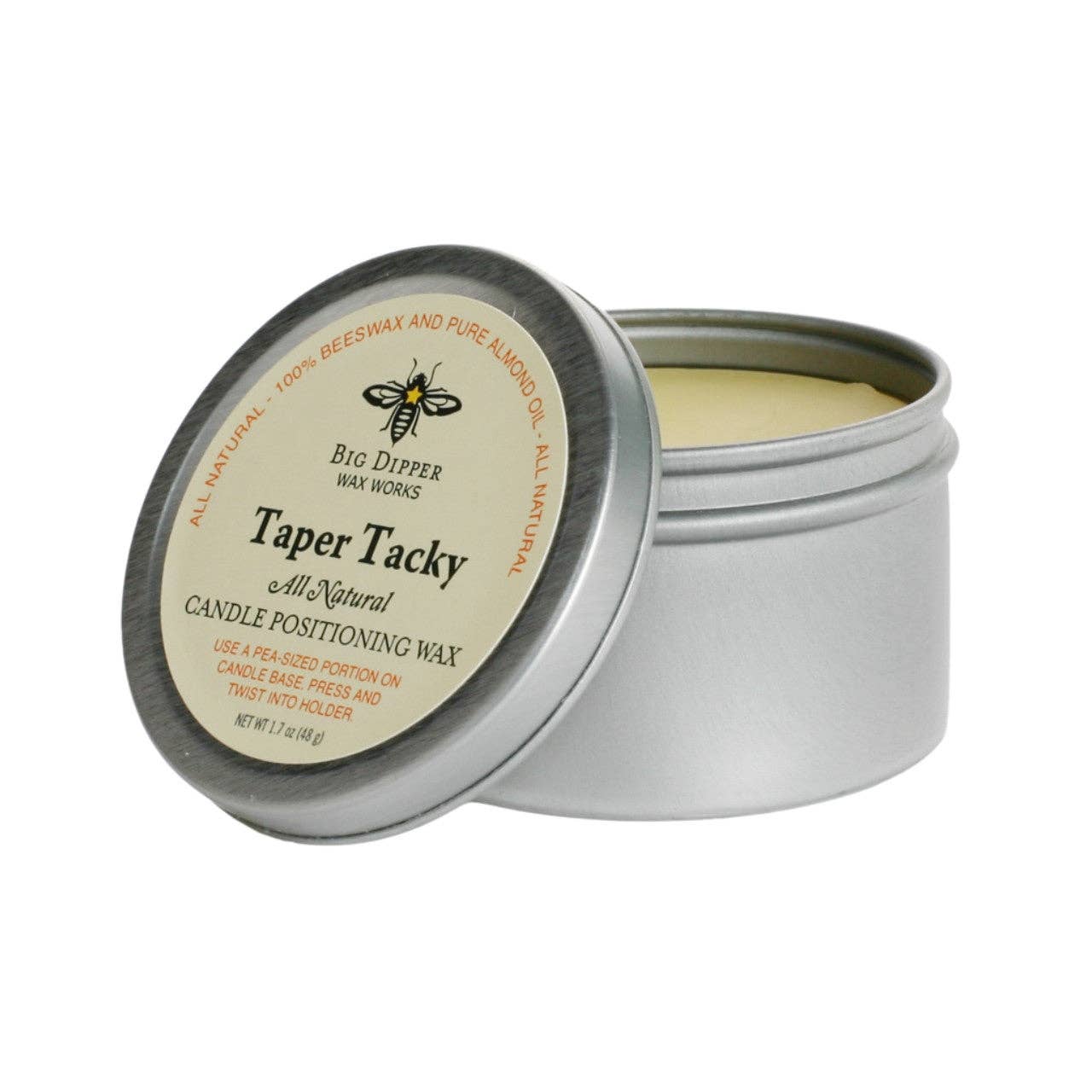 Candle Positioning Wax – Beeswax Blend – 1.7 oz Tin