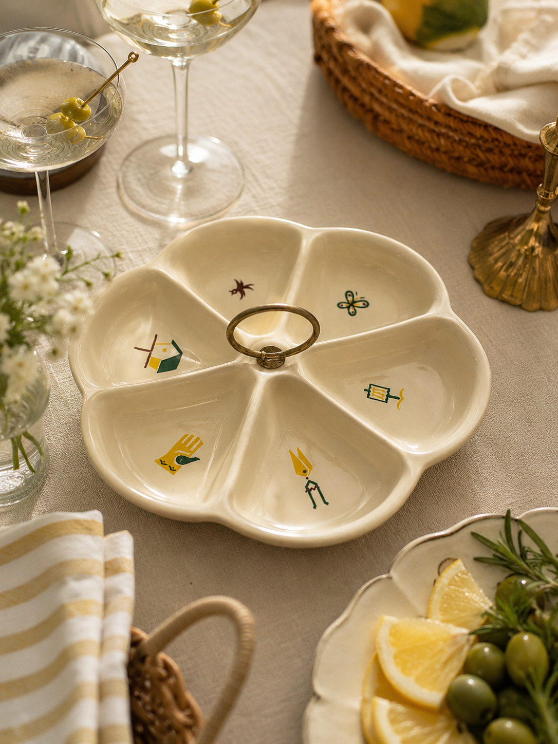 Vintage Poole Pottery Hors D’oeuvres Dish