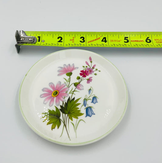 Fine Bone China Crown Staffordshire Wild Flowers Coaster/Trinket Dish