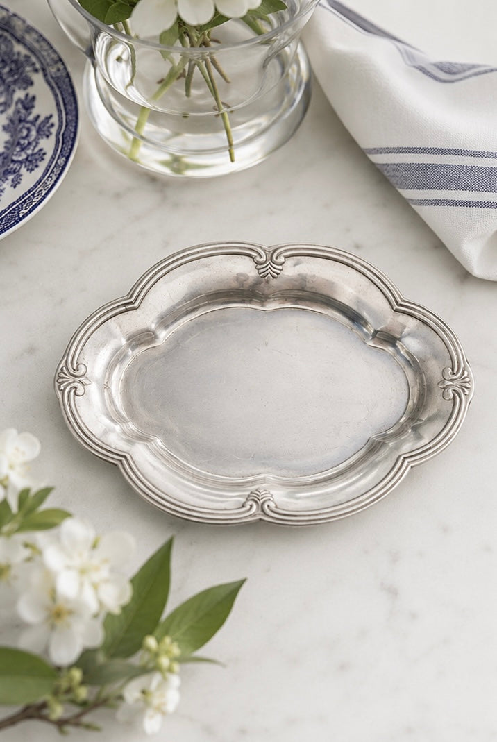 Vintage Lenox Butler's Pantry 9" Metal Serving Tray
