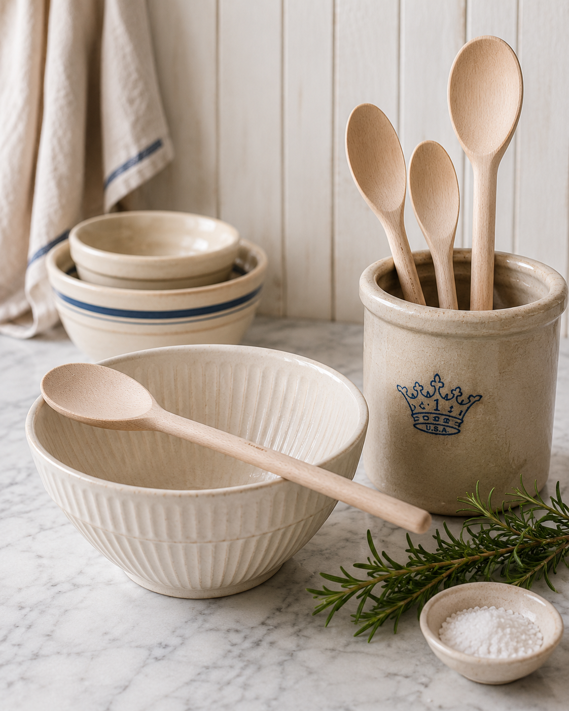 HIC Kitchen Beechwood Cooking Spoon | FSC-Certified Wood 10"