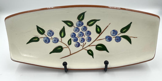 Vintage Stangl Pottery Blueberry Pattern Small Serving Tray