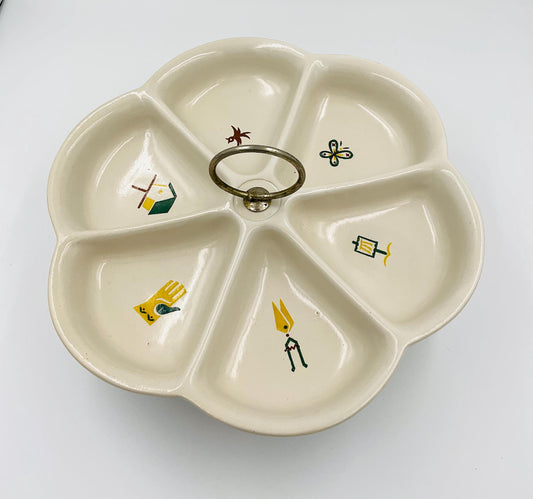 Vintage Poole Pottery Hors D’oeuvres Dish