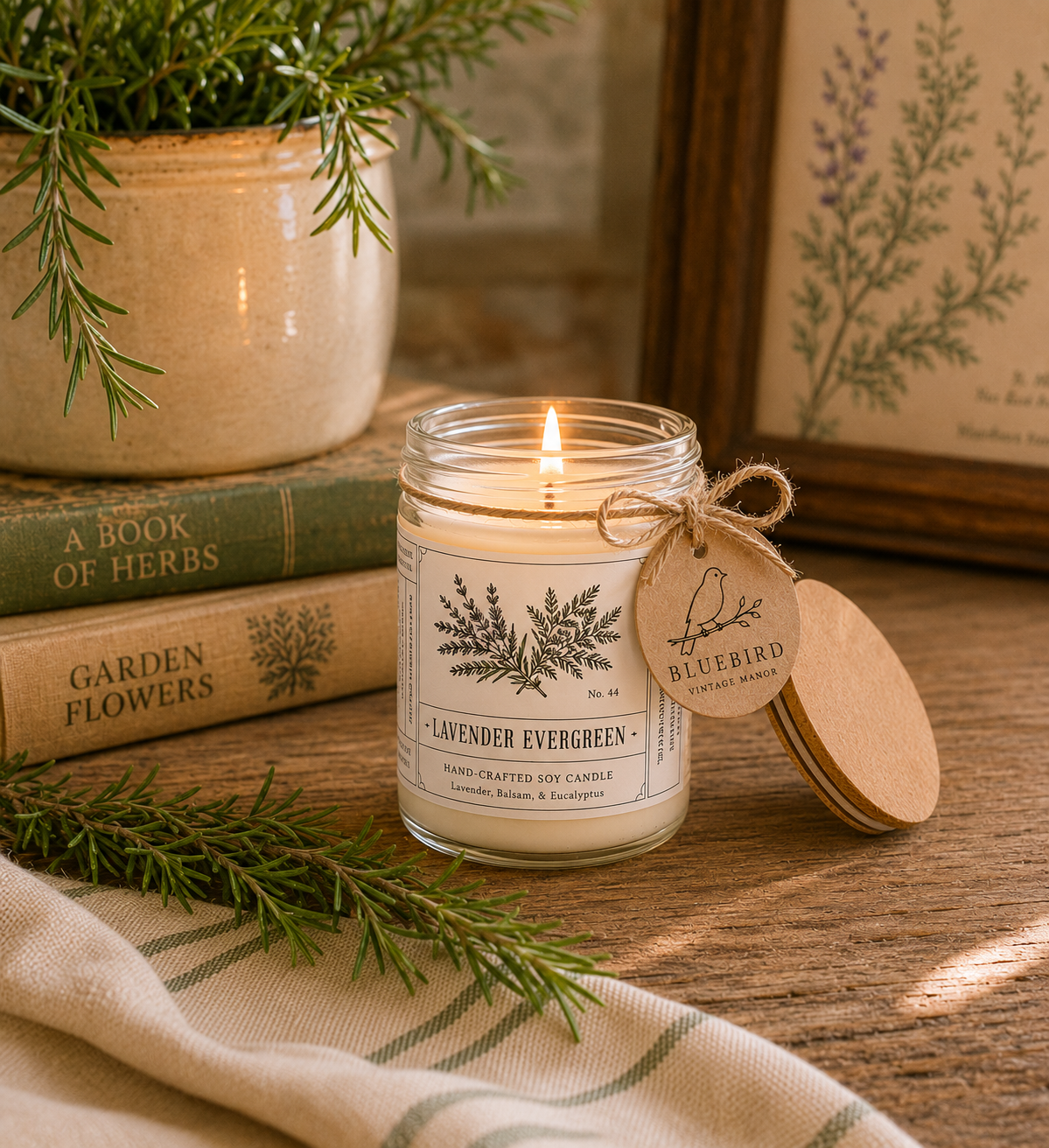 Lavender Evergreen | Hand-Poured Soy Candle