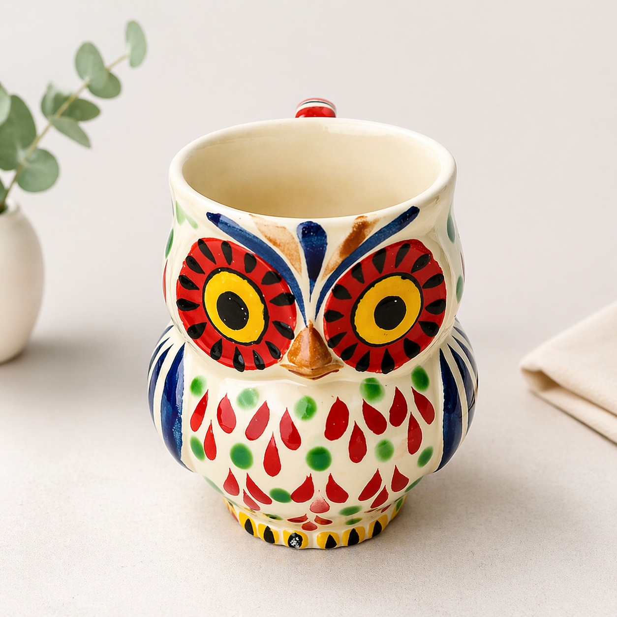 Anthropologie Gorky Gonzalez Owl Coffee Mug