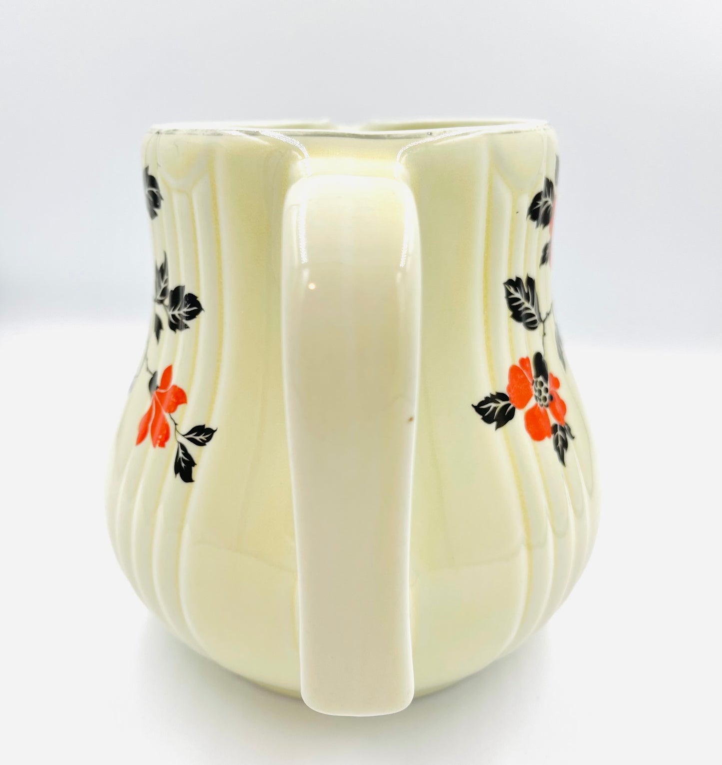 Vintage Hall’s Superior Quality Kitchenware Red Poppy Pattern Pitcher